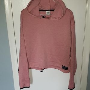 Pink crop top hoodie size L
